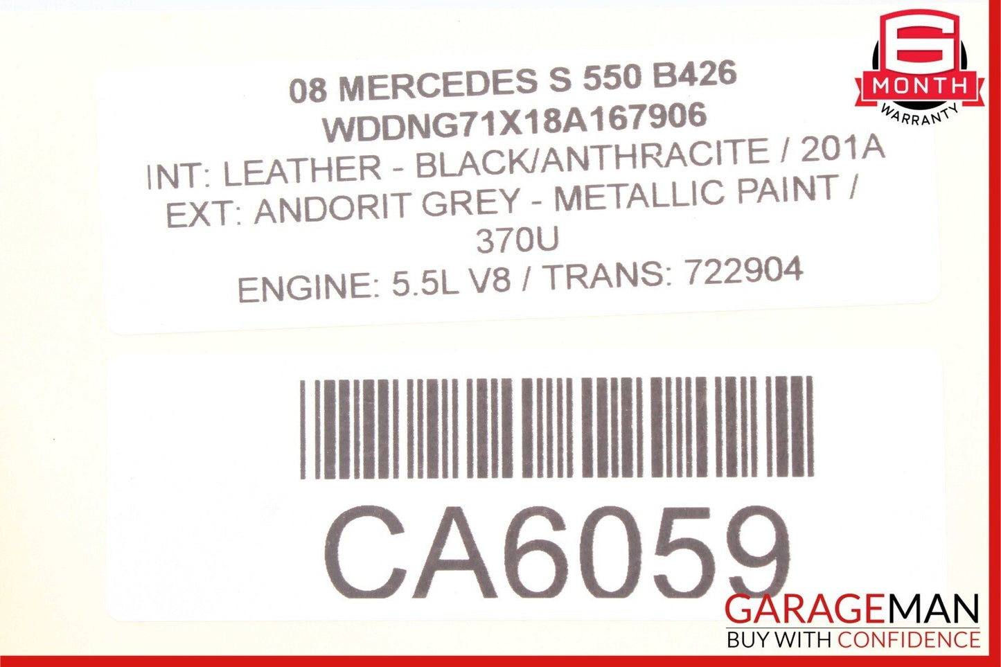 08-15 Mercedes W204 C300 C350 Front Left Driver Side Brake Caliper OEM