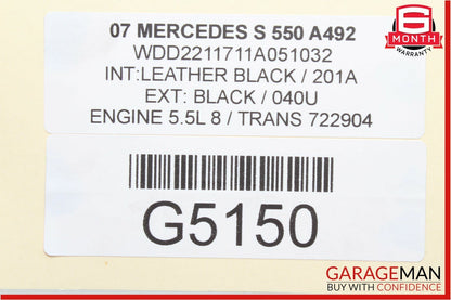 07-13 Mercedes W221 S400 S550 S63 AMG Rear Left Side Door Window Regulator Motor