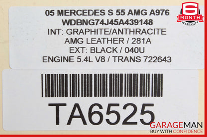 03-06 Mercede W220 S55 S65 AMG Oil Cooler Fan Motor 0015004793 OEM