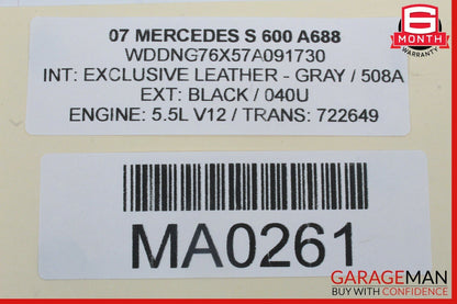 07-14 Mercedes S600 A/C AC Heater Climate Control Switch Controller Module