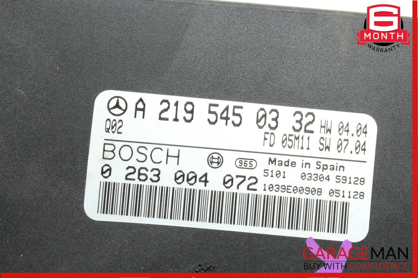 03-11 Mercedes W219 CLS550 Parktronic Control Module PDC 2195450332 OEM