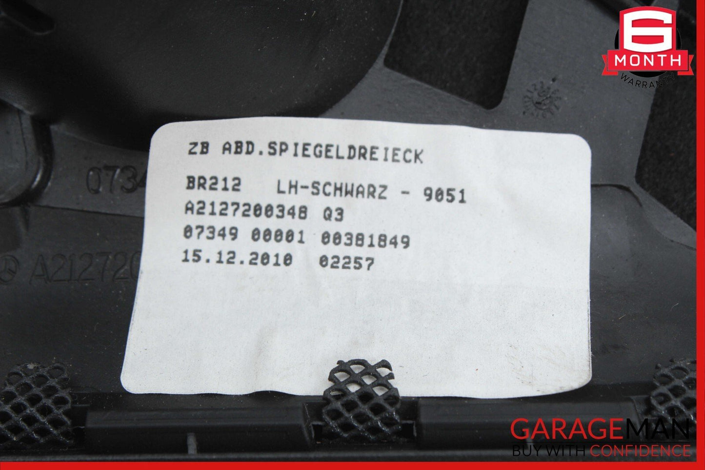 10-16 Mercedes W212 E400 Front Left Side Door Panel Tweeter Speaker Cover OEM