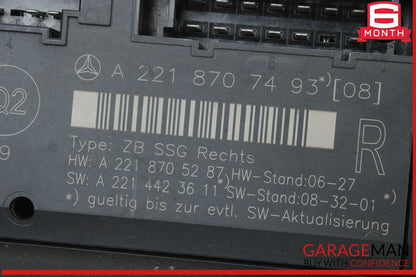 07-13 Mercedes W221 S550 Front Right Side Under Seat Control Module Unit OEM