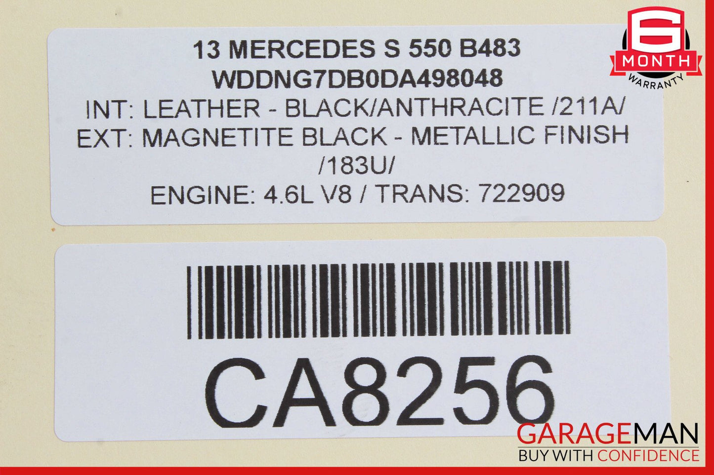 11-14 Mercedes W221 S550 CL550 M278 Left Side Turbocharger Turbo Charger Pipe