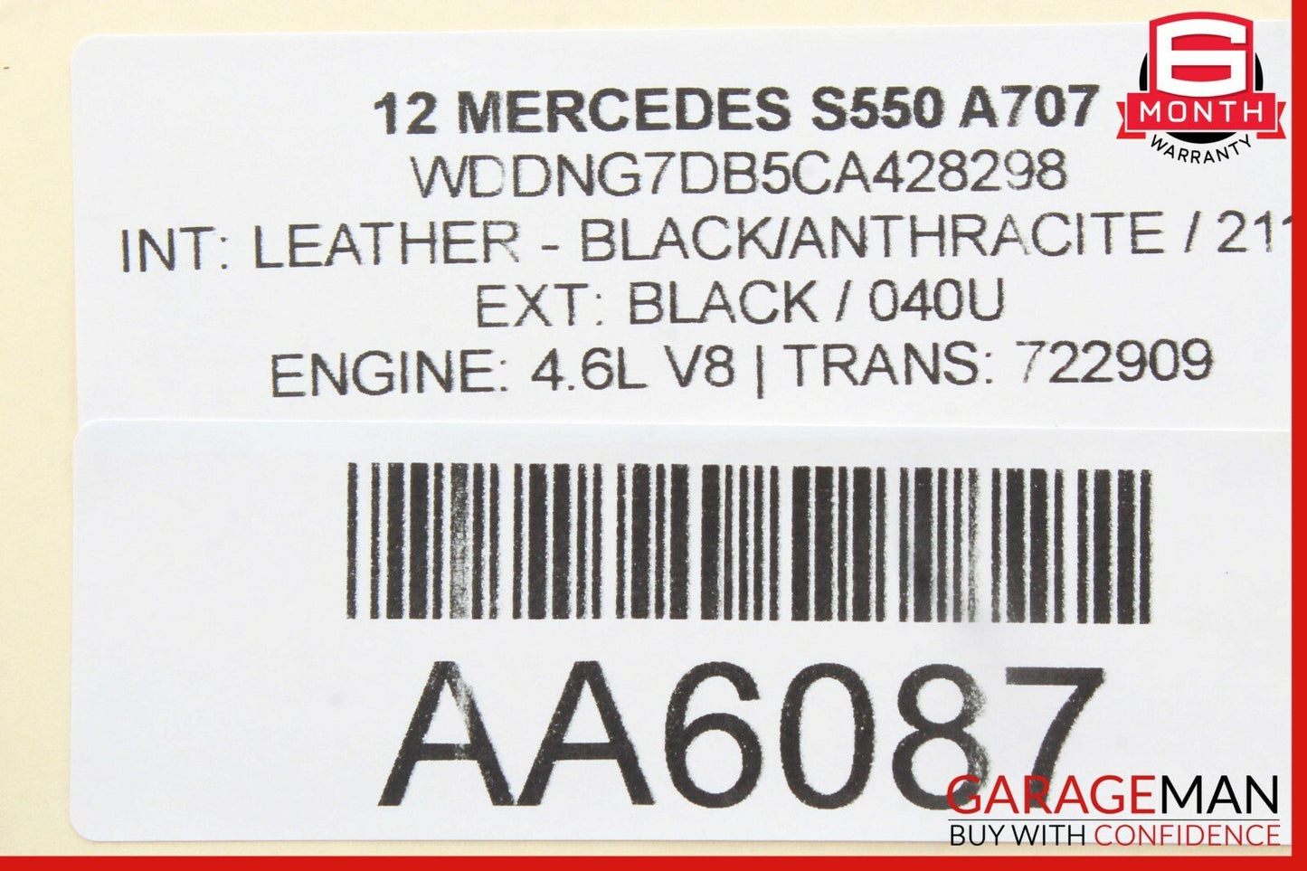 07-13 Mercedes W221 S550 S450 Rear Left Driver Side Door Lock Latch Actuator OEM