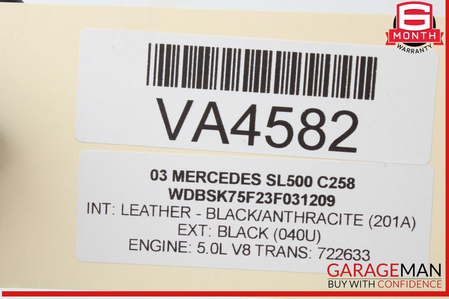 00-08 Mercedes R230 SL500 ABC Pressure Relief Valve Hydraulic Suspension OEM