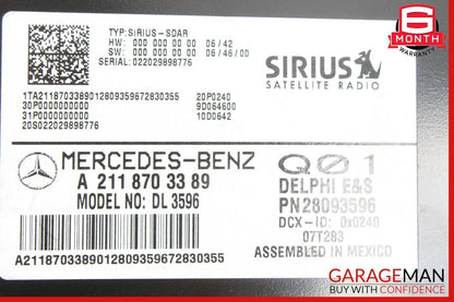 Mercedes X164 GL450 E550 ML350 Sirius Satellite Radio Receiver Module Unit OEM