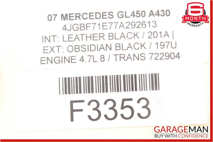 06-12 Mercedes X164 GL450 R350 ML350 Front Right Side Door Control Module OEM