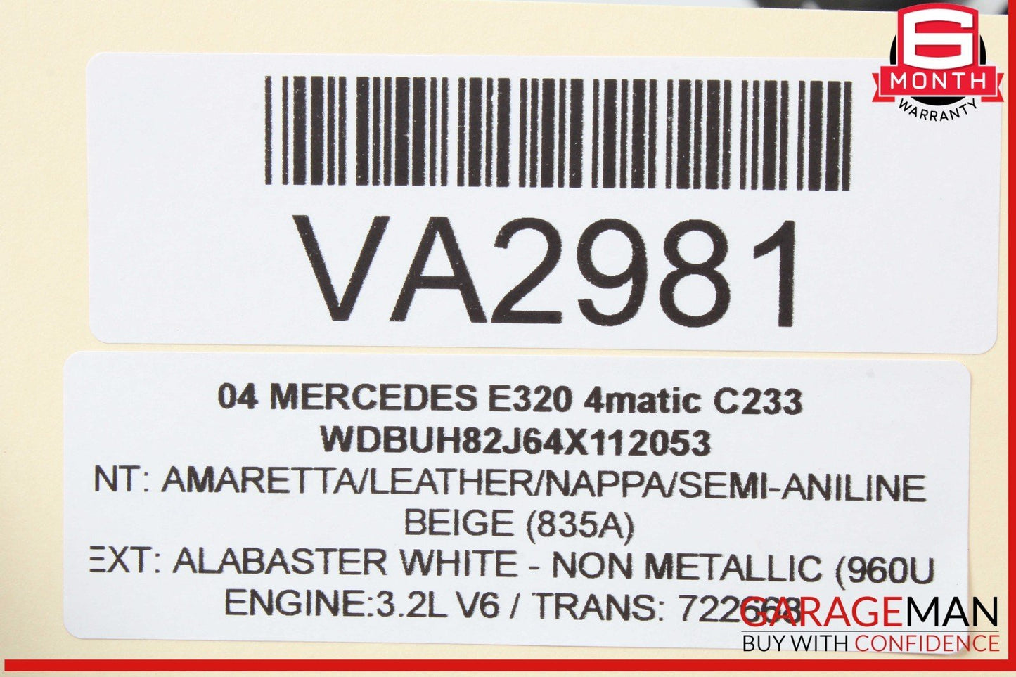 03-09 Mercedes W211 E320 4MATIC Front Right Headlight Support Bracket w/ Sensor