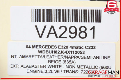 03-09 Mercedes W211 E320 4MATIC Front Right Headlight Support Bracket w/ Sensor