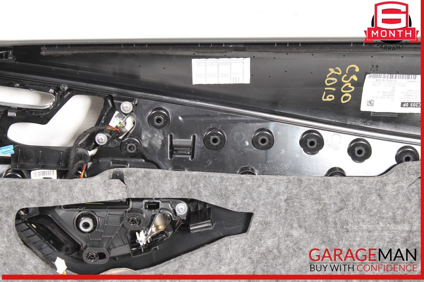19-21 Mercedes W205 C300 C63 AMG Coupe Front Left Side Interior Door Panel OEM