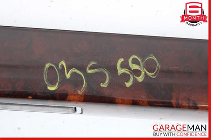 07-09 Mercedes W221 S550 Center Console Arm Rest Armrest Trim Bezel Cover Wood