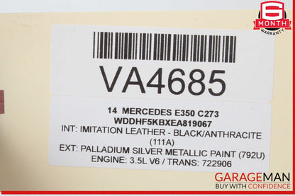 12-18 Mercedes W212 E350 CLS550 Sedan Sunroof Sun Roof Motor 2188200142 OEM