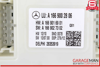 13-19 Mercedes X166 GL350 GLS550 Rear SAM Module Control Unit Signal Acquisition
