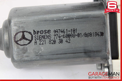 07-13 Mercedes W221 S550 S400 Rear Right Side Door Window Regulator Motor Unit
