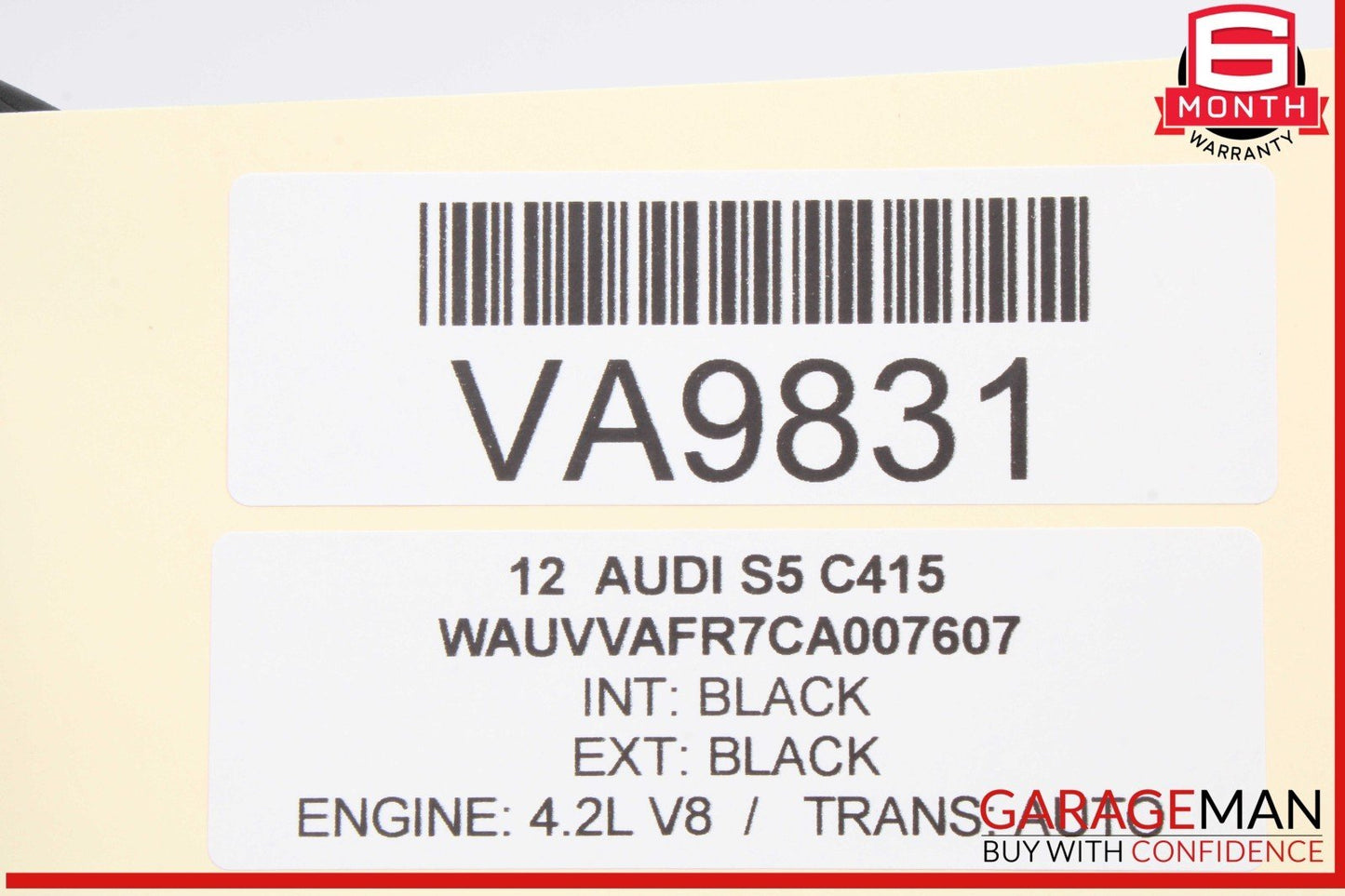 09-17 Audi S5 SQ5 Rear Left or Rear Right Seat Belt Seatbelt Retractor Black OEM