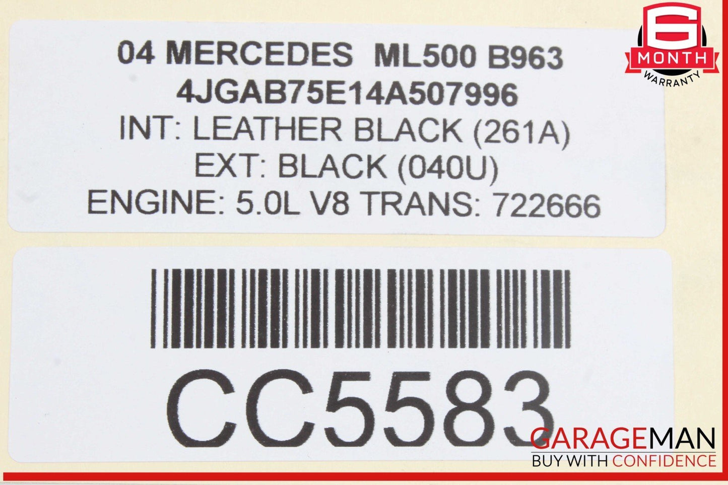 98-05 Mercedes W163 ML500 ML320 Rear Diff Differential Axle Carrier Assembly OEM