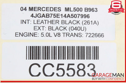 98-05 Mercedes W163 ML500 ML320 Rear Diff Differential Axle Carrier Assembly OEM