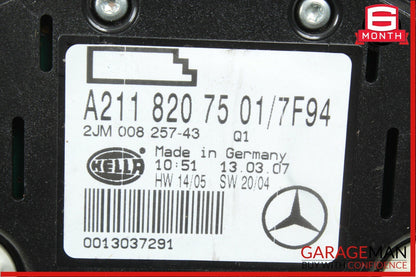 03-11 Mercedes E350 CLS500 Rear Overhead Dome Light Reading Map Lamp Grey