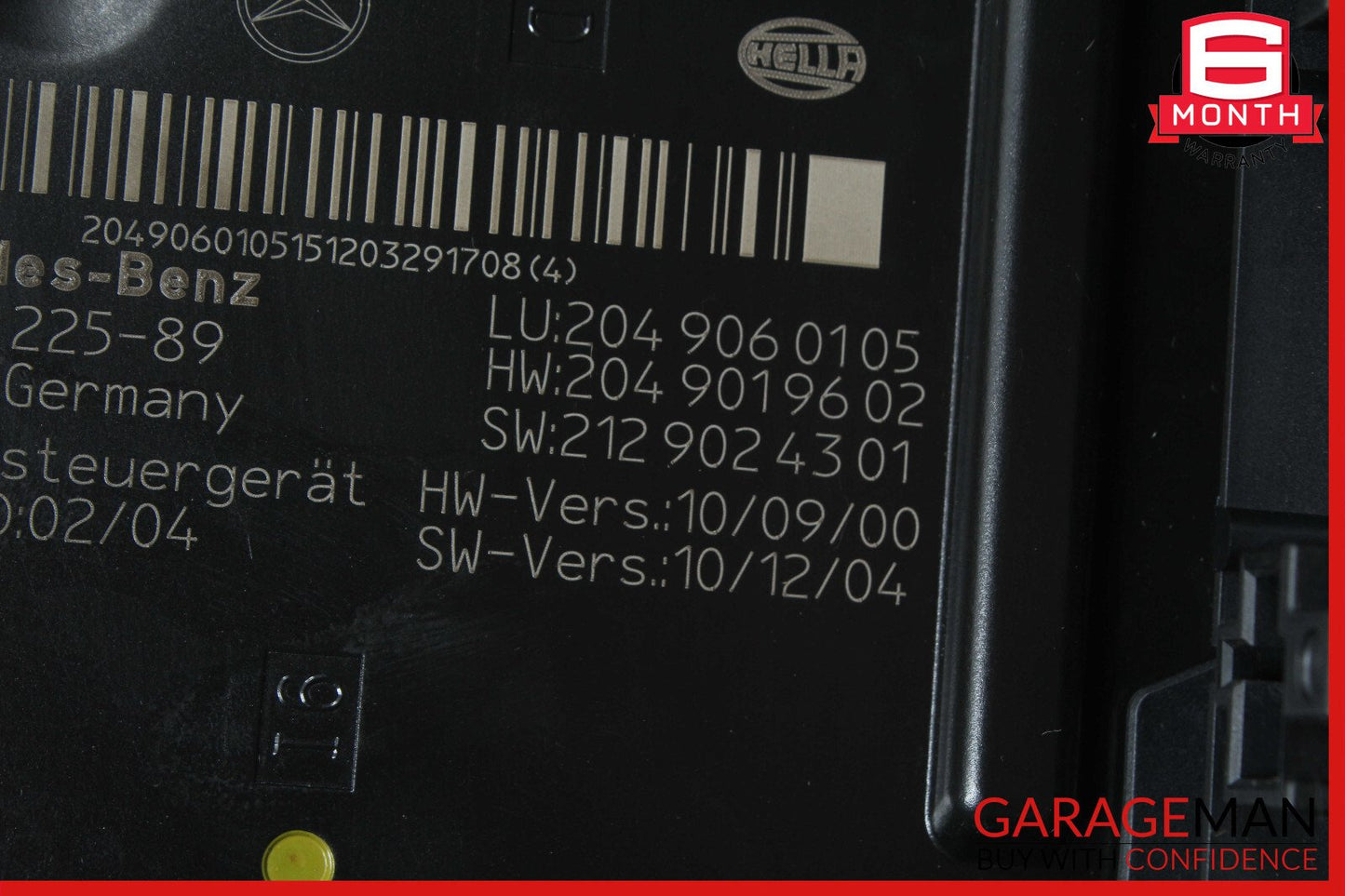 12-14 Mercedes W204 C250 C300 Rear Fuse Relay Box Module 2049060105 OEM