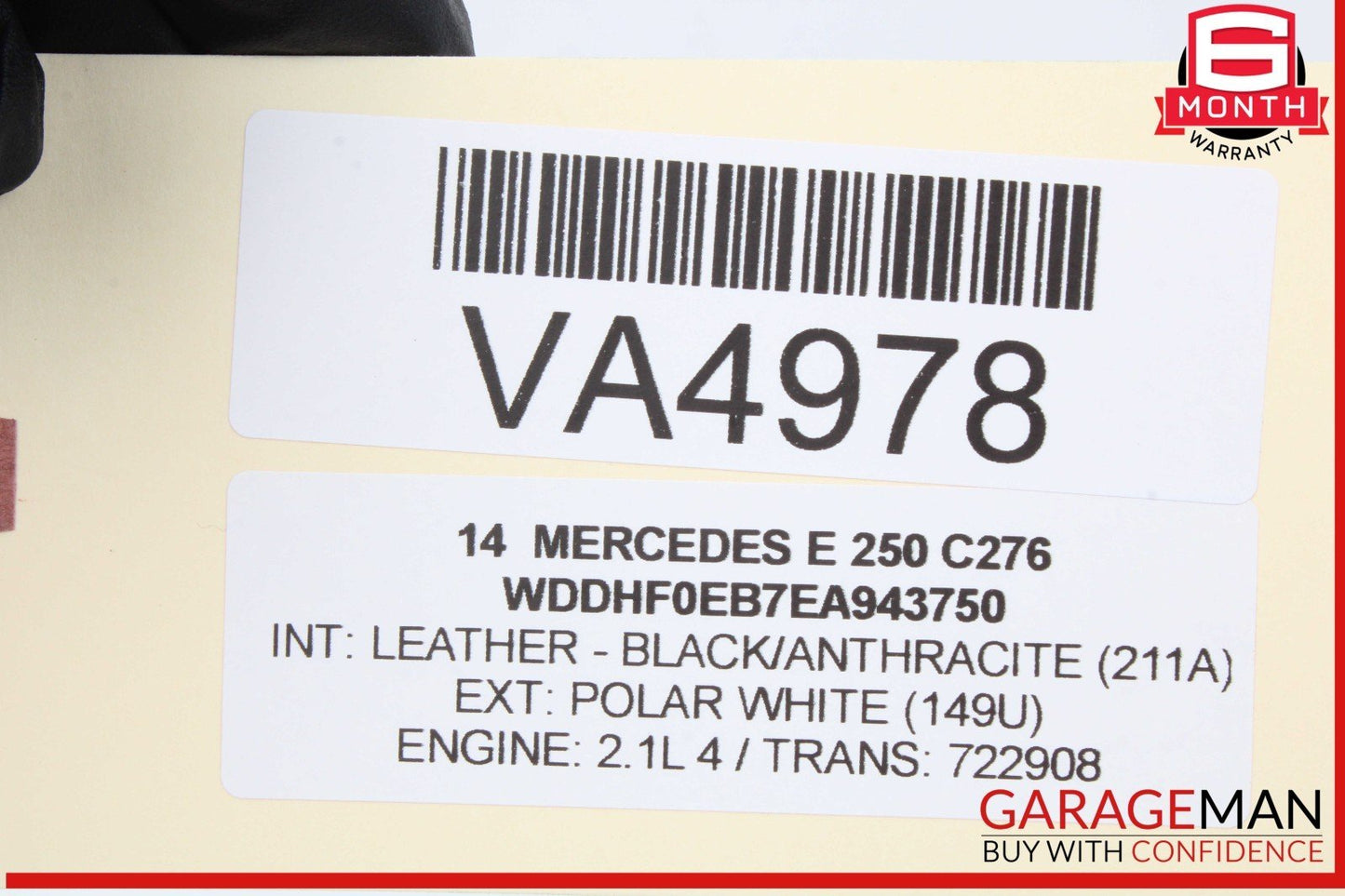 08-18 Mercedes W212 E250 C300 CLS550 Rear Right Side Door Control Module OEM