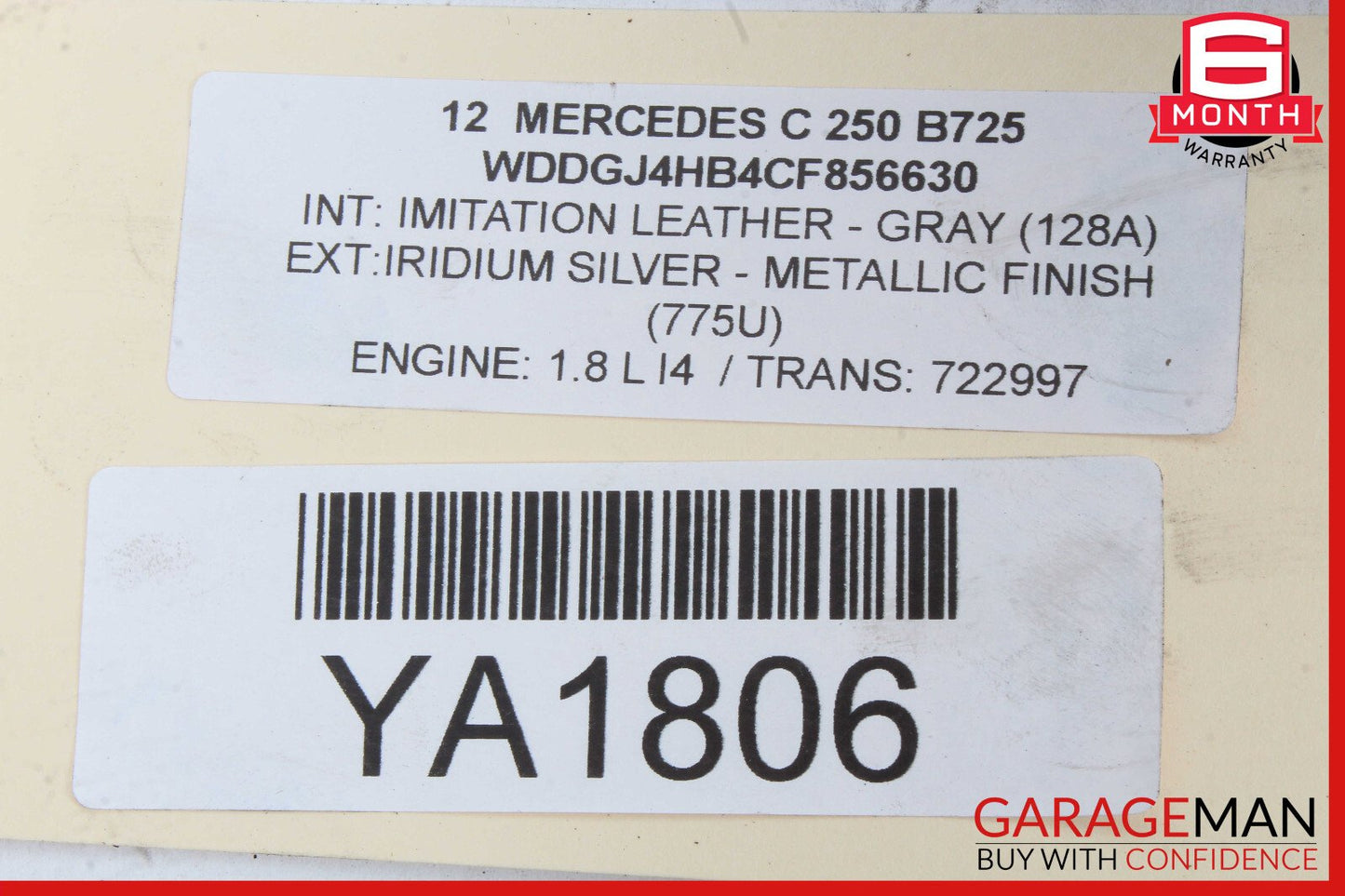 08-14 Mercedes W204 C250 Rear Left Side Spindle Knuckle Hub Bearing Brake Rotor