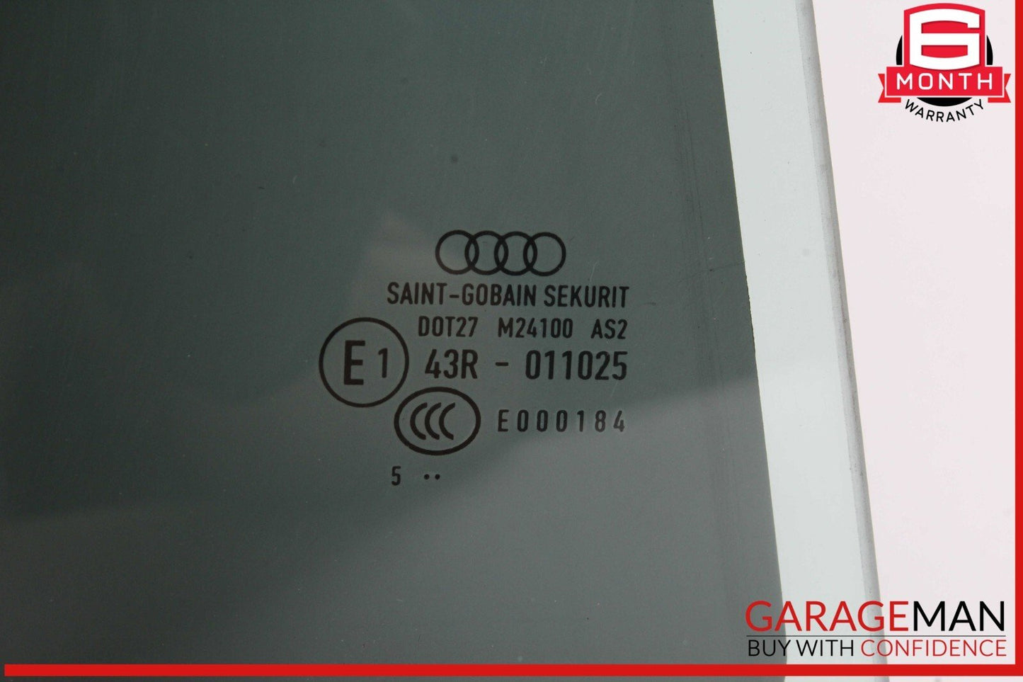 17-24 Audi A4 Rear Right Passenger Side Door Window Glass 8W5845206 OEM