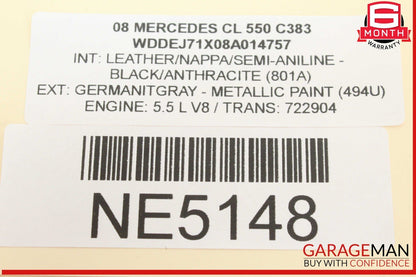 07-09 Mercedes W216 CL550 S63 AMG Trunk Release Remote Open Close Module OEM