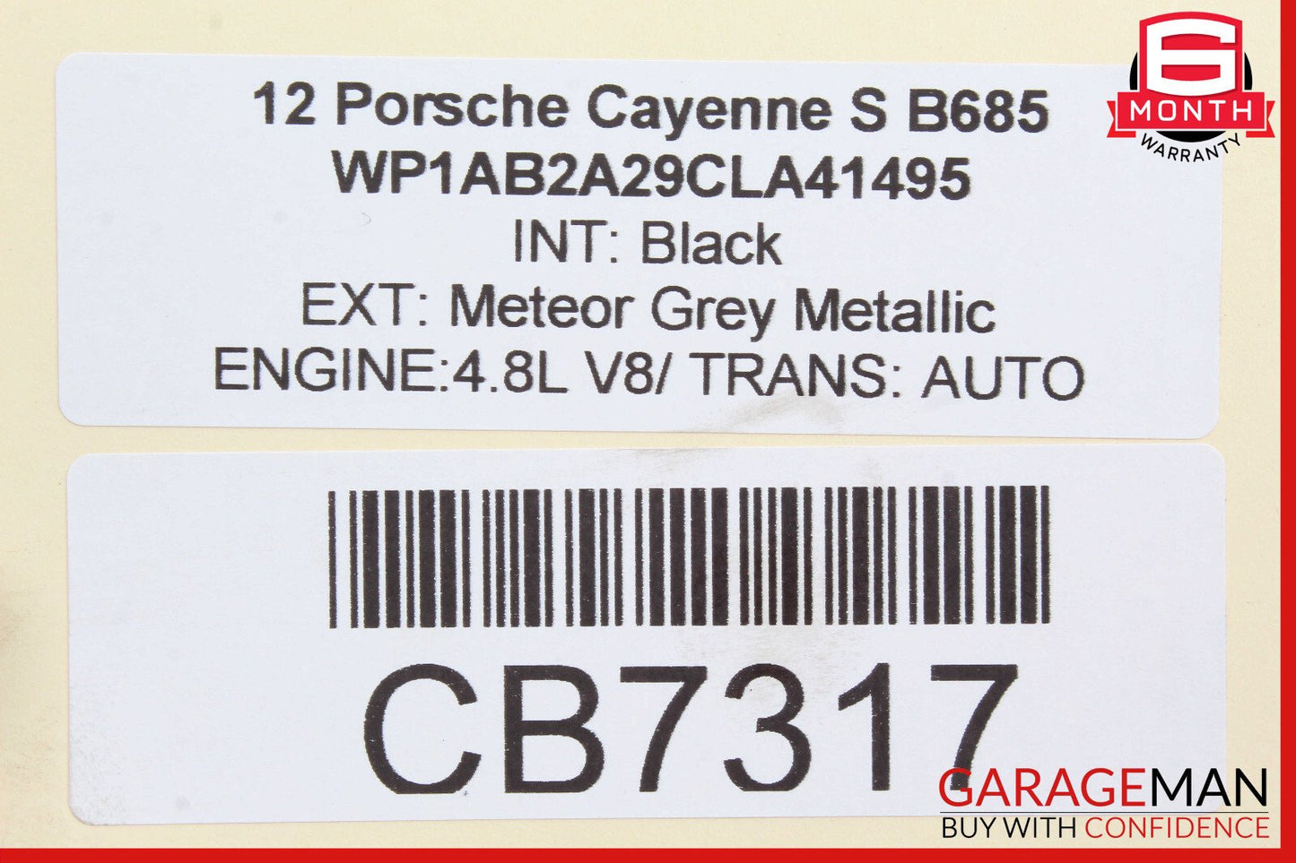 11-17 Porsche Cayenne 958 Rear Right / Left Drive Axle Shaft Driveshaft CV Axle