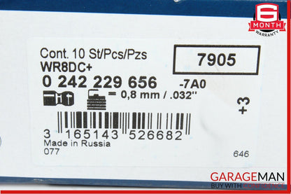 Genuine BOSCH Spark Plug Set of 8 Pc 0242229656