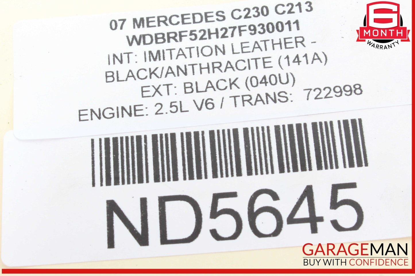 01-07 Mercedes W203 C230 C320 C32 AMG Front Right Side Lower Control Arm OEM