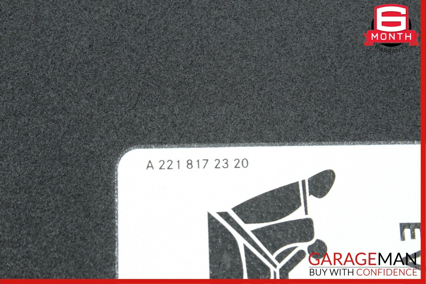 08-14 Mercedes W204 C300 Front Right Side Sunvisor Sun Visor Black OEM