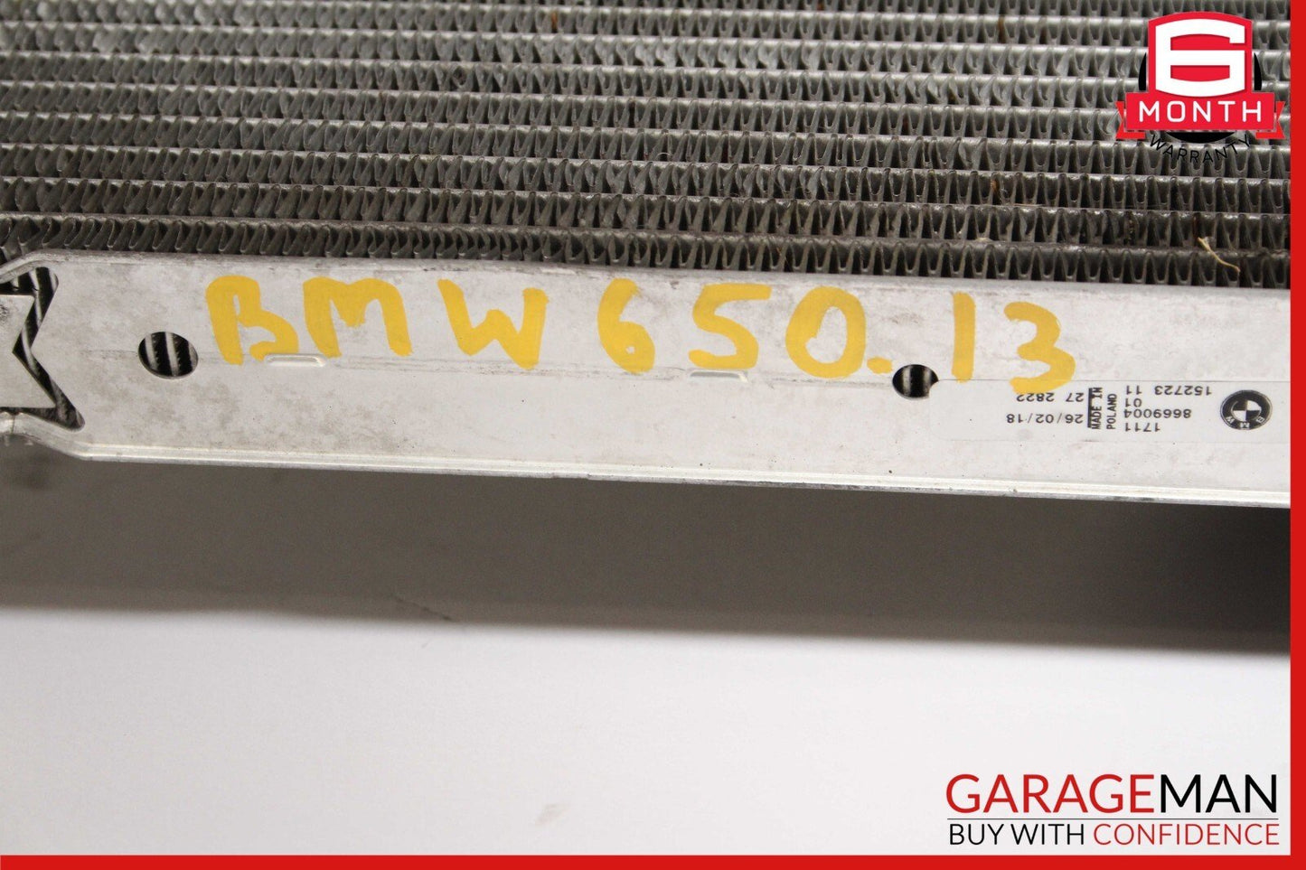 13-19 BMW F06 650i 4.4L Engine Motor Cooling Radiator OEM