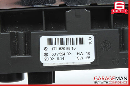 09-11 Mercedes R171 SLK350 Dash Hazard Light Seat Heat ESP Lock Switch Control