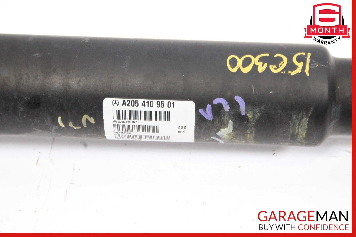 15-18 Mercedes W205 C300 Rear Driveshaft Drive Axle Propeller Shaft Assembly RWD