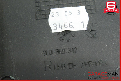 03-06 Porsche Cayenne S 955 Rear Right Side Pillar Trim Cover Panel Black OEM