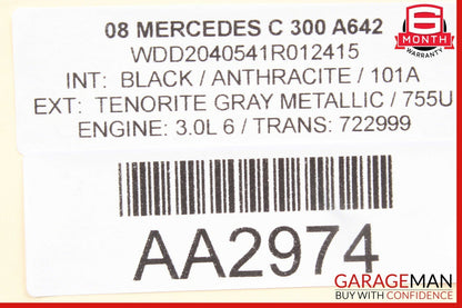 08-11 Mercedes W204 C300 Front Left Exterior Door Lock Latch Actuator w/ Handle