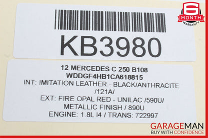 08-14 Mercedes W204 C250 C300 Rear Right Side Door Control Module Unit OEM