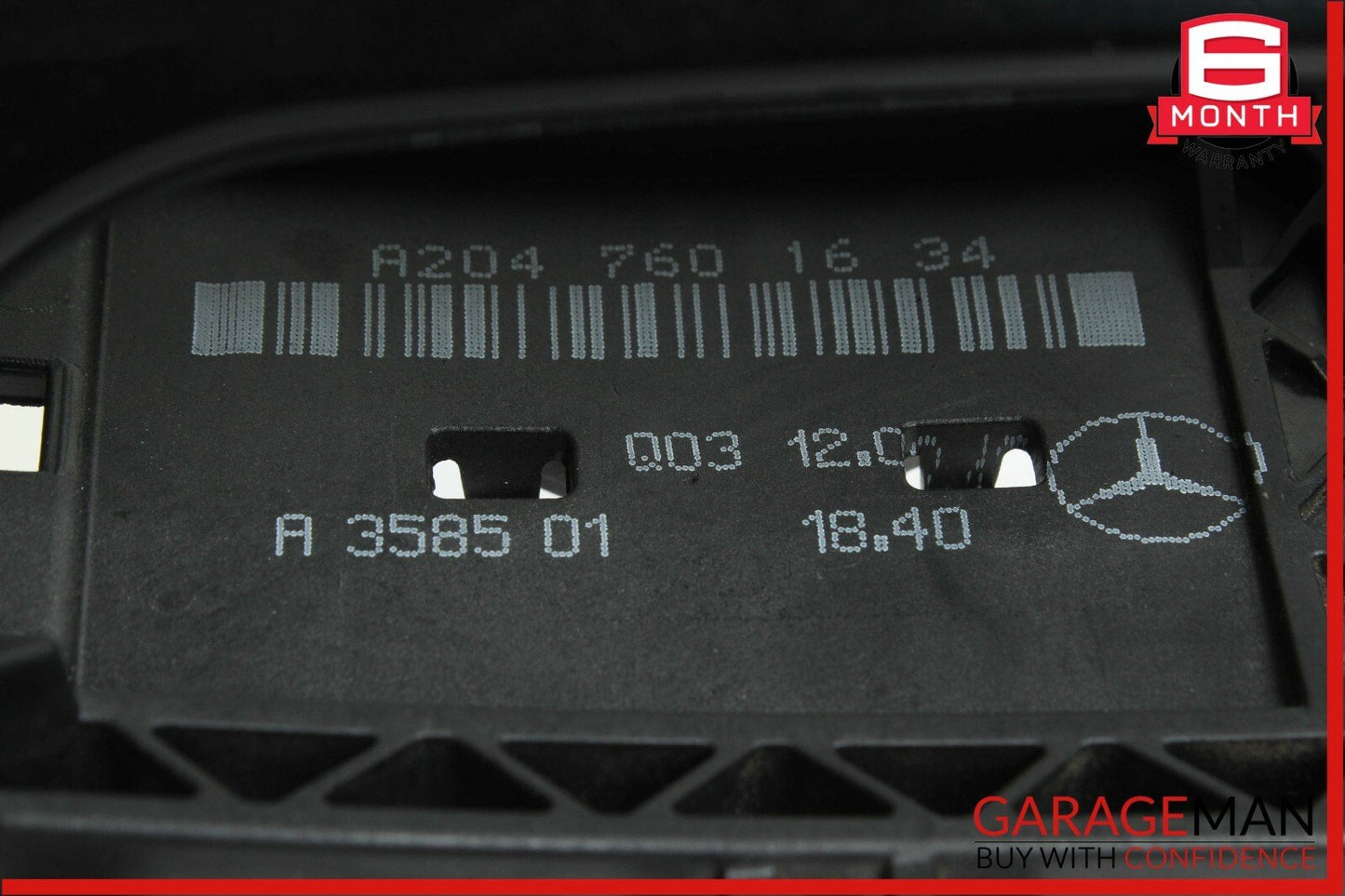 08-14 Mercedes W204 C250 Rear Right Passenger Side Exterior Door Handle Black