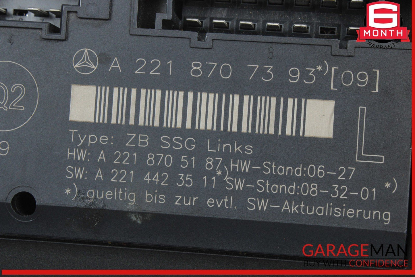 07-13 Mercedes W221 S550 Front Left Driver Side Under Seat Control Module OEM