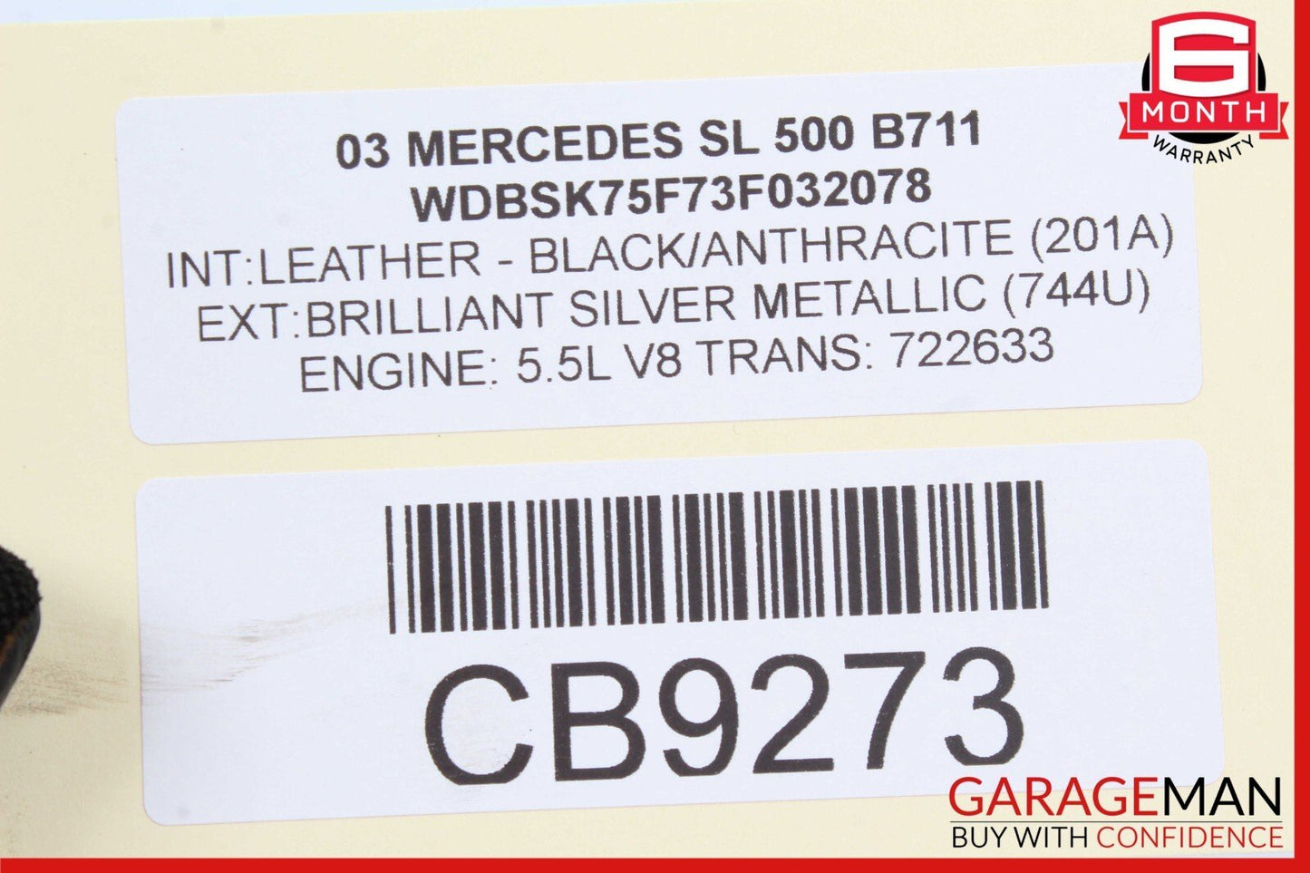 00-08 Mercedes R230 SL500 S55 AMG Pressure Relief Valve ABC Hydraulic Suspension