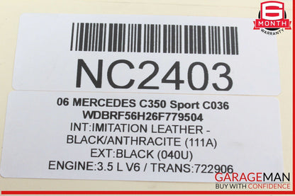 01-07 Mercedes W203 C350 Sport Front Left Driver Side Headlight Support Bracket