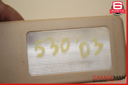 97-03 BMW E39 530i 525i 528i Sun Visor Make Up Dome Light Set of 2 Pc Beige OEM