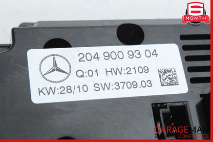 08-11 Mercedes W204 C300 C63 AMG AC A/C Heater Climate Control 2049009304 OEM
