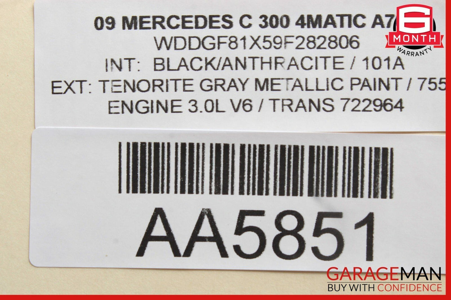 08-11 Mercedes W204 C300 C350 Front Left Side Mirror Rear View Door OEM