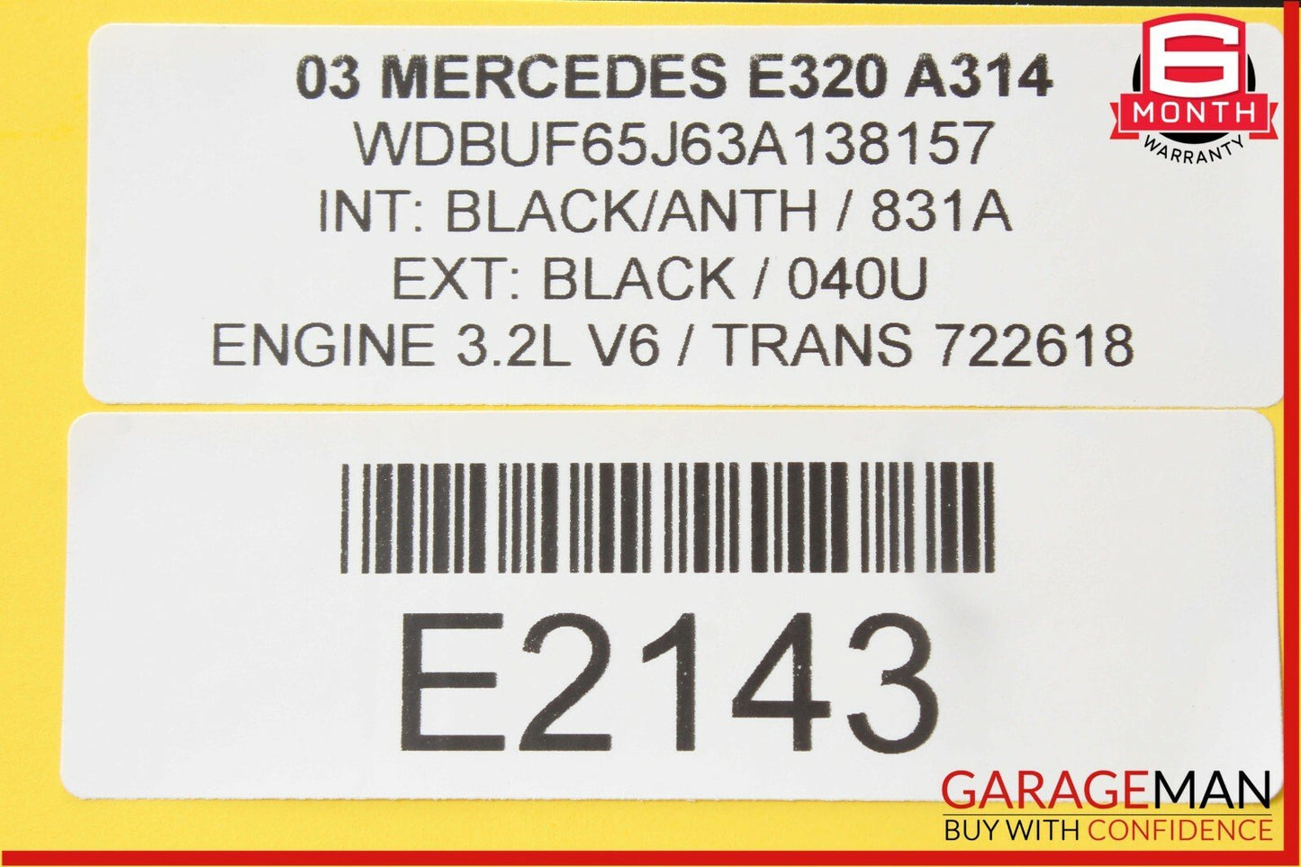 03-06 Mercedes W211 E320 E500 Wagon Tailgate Control Module OEM
