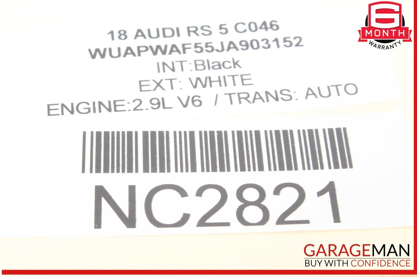 18-23 Audi RS5 S5 Front Windshield Lane Change Assist Camera 8W6907217A OEM