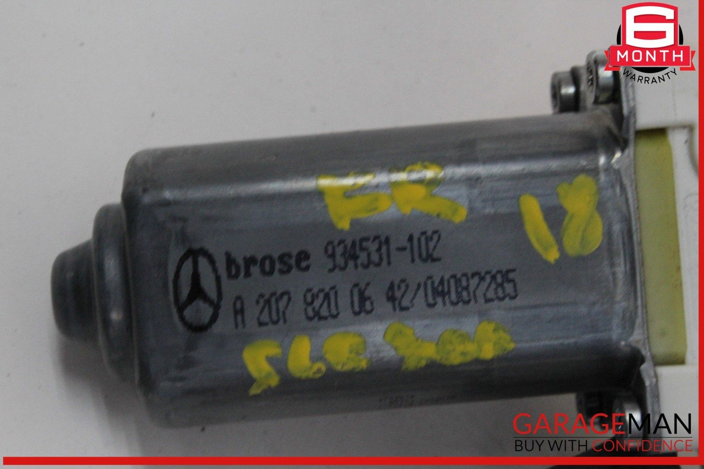 10-20 Mercedes R172 SLC300 E550 Front Left Window Regulator Motor 2078200642 OEM