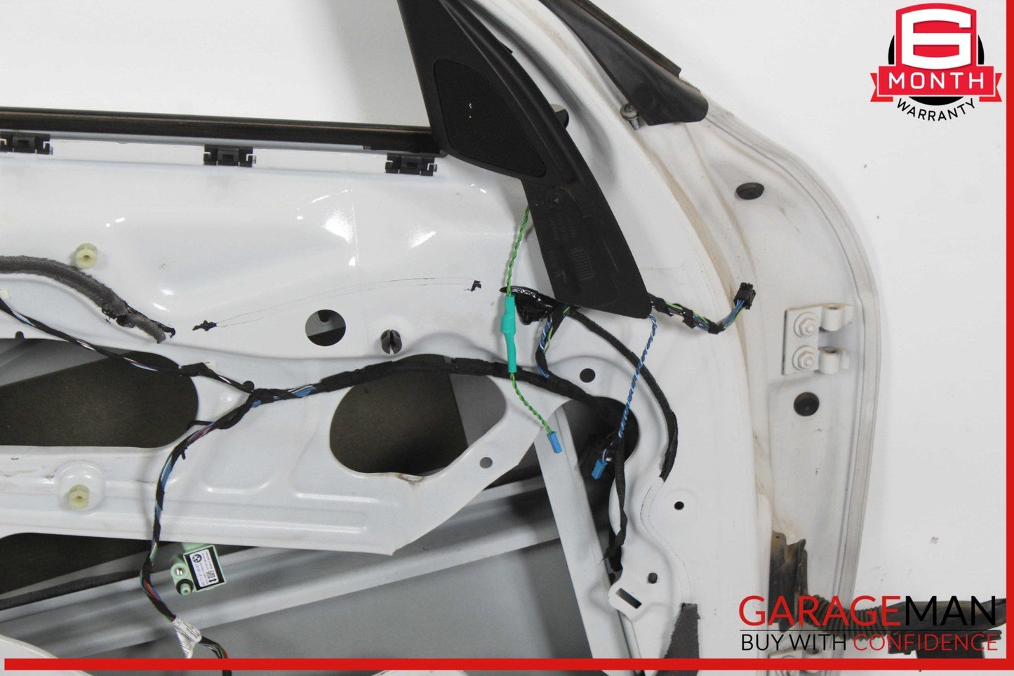 12-15 BMW X1 Front Left Driver Side Door Shell White OEM