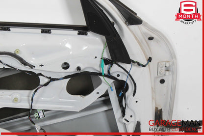 12-15 BMW X1 Front Left Driver Side Door Shell White OEM